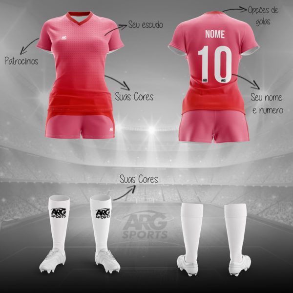Kit Completo Futebol Feminino - F007