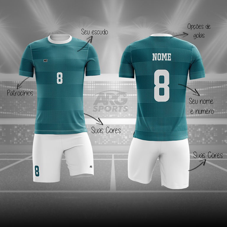 Kit Vôlei Personalizado Retícula - V009